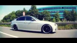 BMW e90 325i 19quot Royal GT wheels HampR 4530 M3 Front Bumper Tuning low GoPro Rollei Bullet Test [upl. by Tavish]