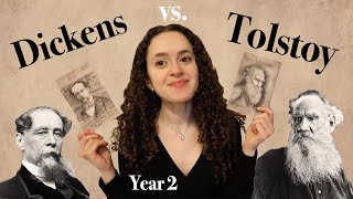 Dickens vs Tolstoy Book Club Year 2  with emmiereads 2022 [upl. by Sawyer993]