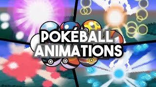 All Pokeball Animations in Pokémon Black 2 amp White 2  Gen 5 [upl. by Rochester694]