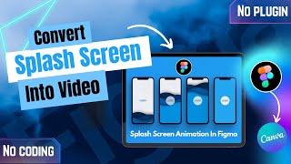 Easiest way to export figma animation into video  splash screen animation to video  simple trick [upl. by Dahsra]