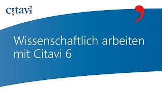 17 Erstellen Sie Ihr erstes Citavi 6 Projekt für Ihre wissenschaftliche Arbeit [upl. by Oleg]