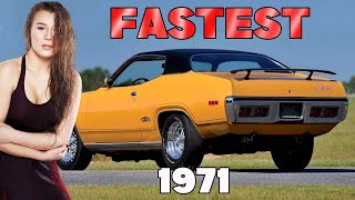 Top 10 FASTEST Muscle Cars of 1971 TREELEAFVOICE [upl. by Anec]