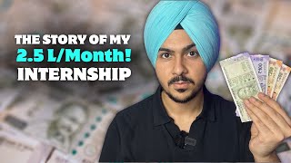 10 Lakhs in 4 Months 🤑  How I Got a High Paying Internship in my 2nd Year at IIT Bombay [upl. by Auhso]