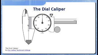 The Dial Caliper [upl. by Ecnarret]