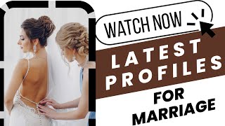 MUST WATCH LATEST PROFILES FOR MARRIAGE  MARRIAGE BUREAU SERVICES IN DELHI NCR  RISHTEY HI RISHTEY [upl. by Laemsi938]