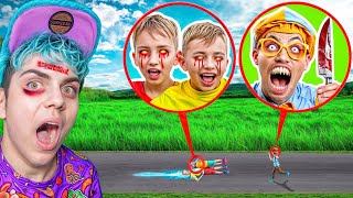 BLIPPI HA UCCISO VLAD e NIKI ripreso con il DRONE [upl. by Anetta394]