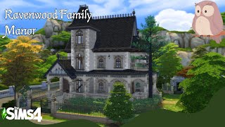 Le manoir de Ravenwood  Sims 4 Speedbuild  With Music  No commentary [upl. by Philender927]