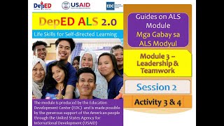 Video 85  ALS Module 3  Leadership amp Teamwork  Activity 3 amp 4  Guides amp Sample Answers [upl. by Llenej]