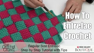 How to Entrelac Crochet [upl. by Dearr778]