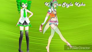 PONPONPON GUMI amp Kasane KekoGreen edition [upl. by Annirtak]