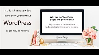 WordPress pages and posts are blank content is not displaying [upl. by Harrietta]