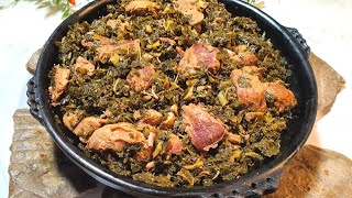 በጣም ፈጣን ጎመን በስጋ አሰራር  spinach with meat  gomen besiga aserar  Ethiopian food  ebs  seifu [upl. by Bridwell]