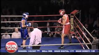 Justin Trudeau  Patrick Brazeau Charity Boxing Match  English Coverage of Complete Fight [upl. by Roy]