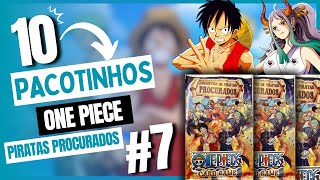 ABRINDO 10 PACOTINHOS DE CARDS DO ONE PIECE 07 PIRATAS PROCURADOS Lançamento 2023 [upl. by Brunella824]