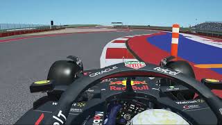 rFactor 2 – F1 2022 by AampM – Max Verstappen at CoTA [upl. by Rochette900]