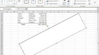 Excel 2010 Rotate a Graphic [upl. by Pillsbury358]