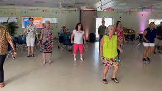 Line Dance Steps Demo Florida Keys Kokomo [upl. by Zoellick]