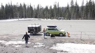 Kia Soul test drive with 5x8 cargo trailer [upl. by Teddi]