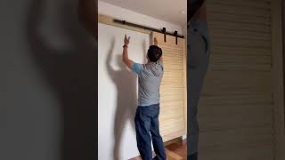 How to install a barn door？ [upl. by Nahraf725]