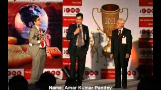 Amar Kumar Pandey receiving the John Zachman Award for architecture excellence [upl. by Ayihsa898]