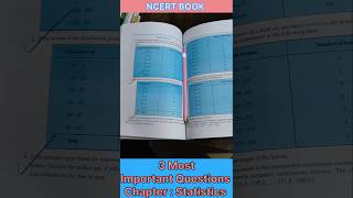 Class 10 Maths Chapter  Statistics Important Questions from NCERT BOOK [upl. by Ahsinor621]