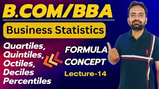 Quartiles Quintiles Octiles Deciles and Percentiles Formulas  Business Statistics Lecture14 [upl. by Catie]