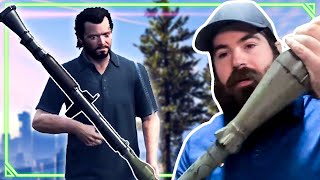 Explosives Expert Reacts to GTA V [upl. by Noivart]