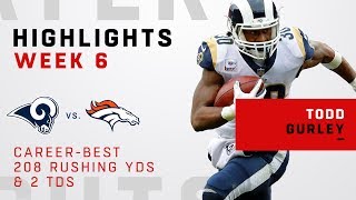 Todd Gurleys CareerBest 208 Rushing Yards amp 2 TDs [upl. by Ephrayim]