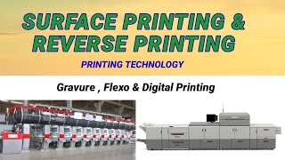 surface and Reverse printing process gravure amp Flexo printing [upl. by Leeke407]