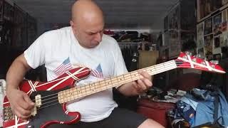 Van Halen Jamies Cryin Bass Cover [upl. by Dafodil]