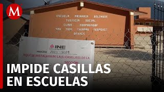 En Oaxaca reubicarán 74 casillas por negativas de la CNTE [upl. by Grata]