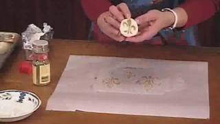 Using a Stencil to Put a Pattern on Bread  Decorating Tips [upl. by Yrocaj611]