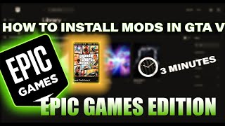 How To Install Mods In GTA 5 Epic Games In 3 Minutes [upl. by Tanhya]