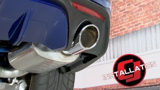 20152017 Mustang GT Roush AxleBack Quad Tip Exhaust Installation [upl. by Sigismondo]