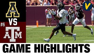 Appalachian State vs 6 Texas AampM  2022 College Football Highlights [upl. by Nessi]