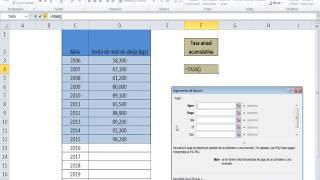 Tasa anual de crecimiento acumulativa [upl. by Adnamra]