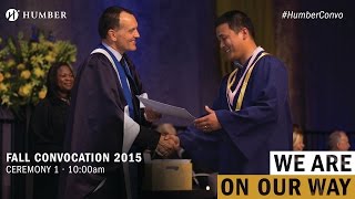 Humber College Convocation  Fall 2015  November 5th Ceremony 1 [upl. by Llerehs]