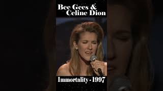 Bee Gees amp Celine Dion quotImmortalityquot Live 1997 shorts [upl. by Ahsenik]