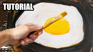 How to Paint Eggs oil coloursacrylic colours [upl. by Leuamme112]