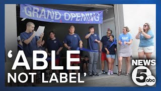 High schoolers with special needs open Able Not Label clothing storefront [upl. by Hobie665]