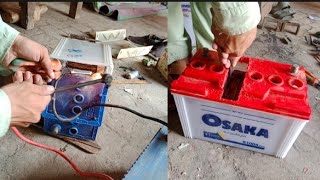 How to repair dead sulfated cell of a car battery [upl. by Latsirc]