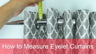 How to measure height for eyelet curtains [upl. by Anihsit]