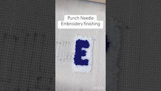 How to finish punch needle project punchneedle embroidery craft tiktok viralvideo finish [upl. by Finstad]