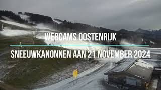 Webcams Oostenrijk Sneeuwkanonnen aan 21 november 2024 [upl. by Christianity]