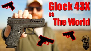 Glock 43X Vs The World G43X Vs G19 G26 G48 Sig P365 Shield Plus Canik MC9 FN Reflex CZ P10S [upl. by Miharba]