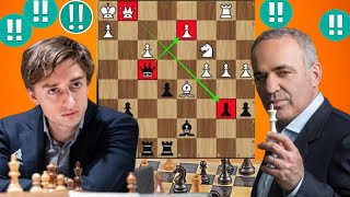 Aggressive chess Game  60 By Garry Kasparov vs Daniil Dubov [upl. by Selry]