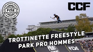 TROTTINETTE FREESTYLE PARK PRO HOMMES  FISE MONTPELLIER 2023 [upl. by Ettenom]