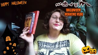 halloween reading vlog [upl. by Lleruj]