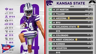 2024 Kansas State Wildcats Football Schedule [upl. by Aramenta513]