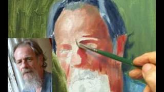 Painting an Oil Portrait Part 1mp4 [upl. by Kohler627]